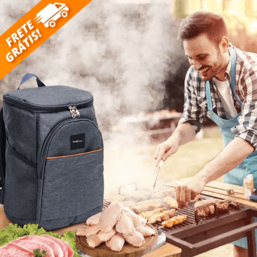 Mochila ULTRA Cooler - À PROVA D'ÁGUA + 24h BEBIDA GELADA + 30L MOCHILA - Recomendei