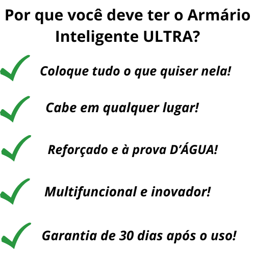 Armário Inteligente ULTRA - Cabe em qualquer lugar + Reforçado