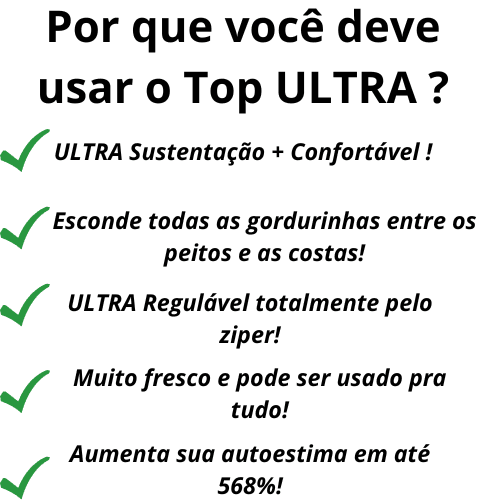 Top ULTRA Sustentação e Conforto - XÔ GORDURINHAS + BRINDE ILUMINADOR - Minha loja